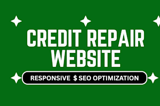 do stunning credit repair website, tax, finance, insurance, investment website