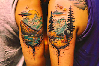 professionally design your sleeve tattoo , chest tattoo