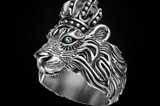 sculpt 3d jewelry design, 3d bas relief, 3d ring, pendant 3d medallion, 3d print