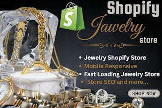 create shopify dropshipping jewelry store design for watches rings necklaces