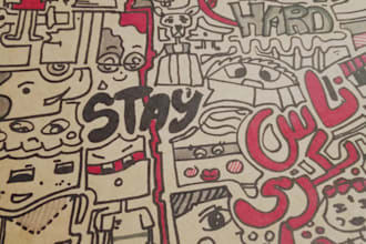 create a unique doodle for your t shirt or notebook