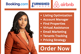 do property listing via airbnb, furnished finder, vrbo and manage booking com