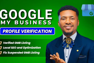do google business profile verification, reinstate suspended gmb and setup gmb