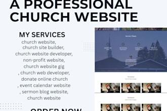 christian website, church website, nonprofit charity website non profit website