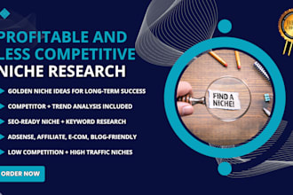 do golden niche research with less competitive ideas