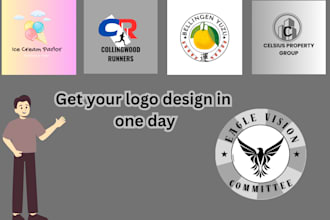 do modern minimalist initial stunning logo design