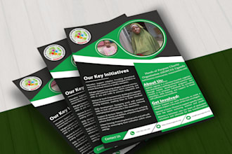 design professional charity donation or fundraising flyer