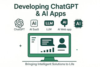 develop ai mobile app, ai saas app, ai web application, ai software, chatgpt