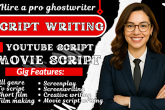 do industry format movie script writing TV series super supernatural thriller