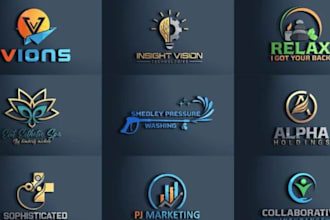 design professional wordmark, lettermark, typography, text, letter or font logo