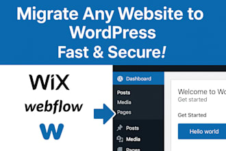 migrate, transfer, or clone any website to wordpress fast and securely