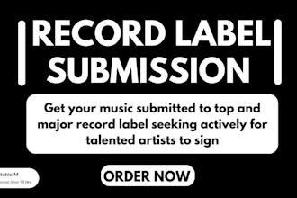 pitch your music to top active 1000 record label music managers to get signed