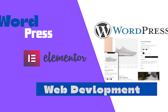 design a responsive wordpress website with elementor pro and interactive