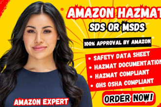 create ghs osha compliant sds msds safety data sheet for amazon hazmat approval