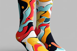 create your beautiful socks design