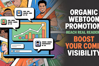 do organic webtoon promotion, webcomic promotion, webtoon