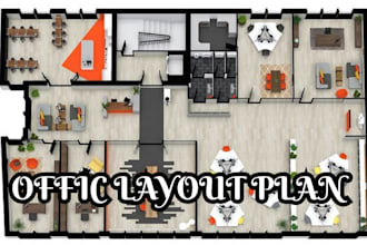 do office interior design, office layout, 3d restaurant rendering