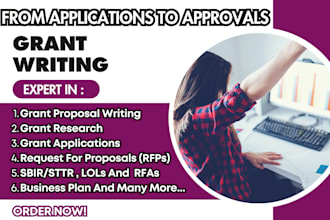 write grant proposal grant research grant application rfp nonprofit