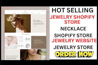 design highly profitable jewelry store  jewelry accessories shopify store
