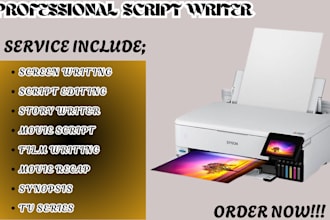 write a captivating movie script or screenplay that sells