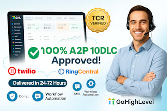 setup gohighlevel a2p 10dlc registration, bulk sms wr, ringcentral, twilio, ghl