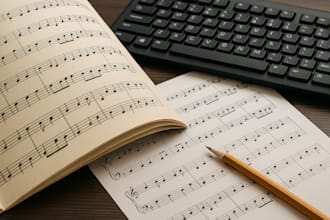 create clean digital sheet music from handwritten notes