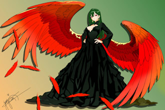 create high quality anime illustrations