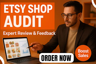 review and audit your etsy shop and provide expert feedback to boost sales