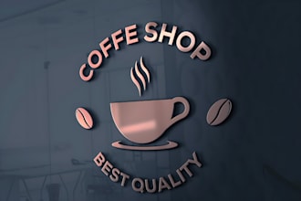 do vintage restaurant, café, coffee shop and bar logo