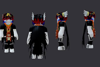 create custom 3d roblox ugc, roblox model, roblox anime avatar and accessories