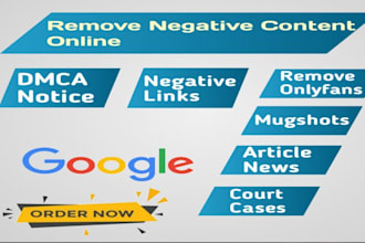 permanently erase mugshots, court cases,negative news articles