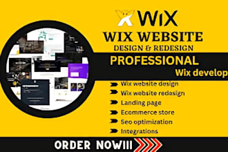 wix website design and redesign wix ecommerce website