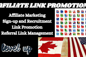 do affiliate link promotion, referral sign up and affiliate marketing