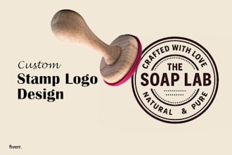 design a custom stamp logo, vintage or modern seal