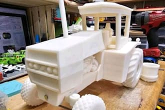 3d tractor agricultural farm model mechanical part forage harvester 3d planter