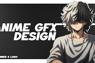 design custom anime style banners for social media