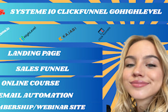 systeme io clickfunnles sales funnel kajabi gohighlevel landing page kartra webs
