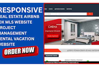build real estate airbnb idx mls website project management website