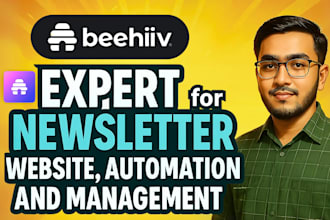 do beehiiv setup, beehiiv newsletter, automation and beehive website