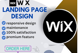 desig wix landing page wix website and wix online store