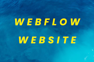 design and develop a responsive webflow website, landing page, figma to webflow