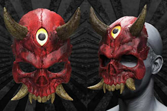 do wearable 3d mask 3d helmet cosplay mask props, weapon, armor for 3d printing