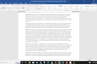 professionally rewrite and edit scientific or healthcare articles