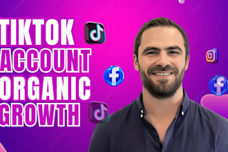 grow and promote your tiktok, instagram, facbook account followers oganically