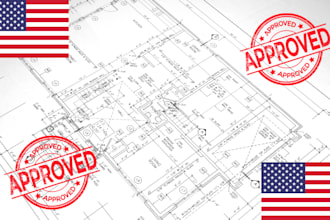 architectural drawing, structural design for arizona, new jersey,  pe stamp