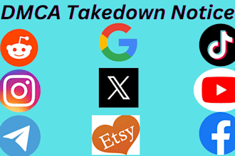 remove delete and takedown facebook,reddit,google,instagram, tiktok,shopify,etsy
