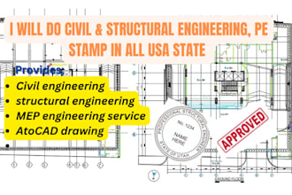 licensed architect structural engineering pe stamp in louisiana hawali delaware