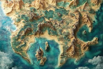 design vector maps, event maps, fantasy festival maps