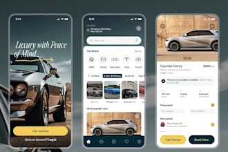 develop premium car rental app, fleet management app and a car rental website