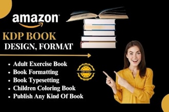 format, typeset, publish any kind of book on amazon kdp kindle, indesign project